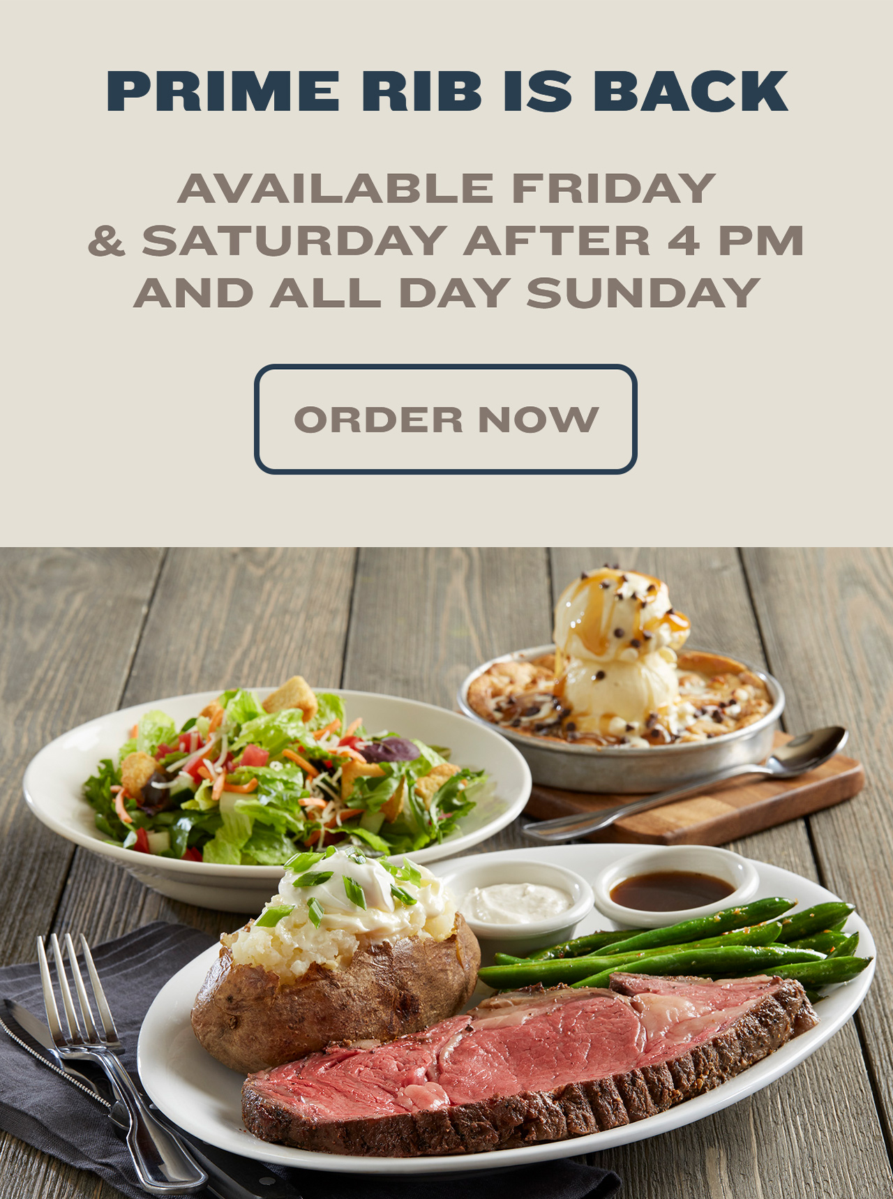 Prime Rib is Back!