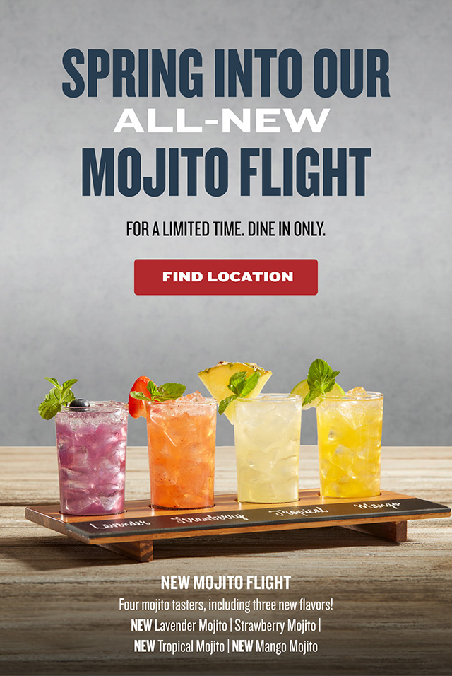 Enjoy our all-new Mojito Flight!