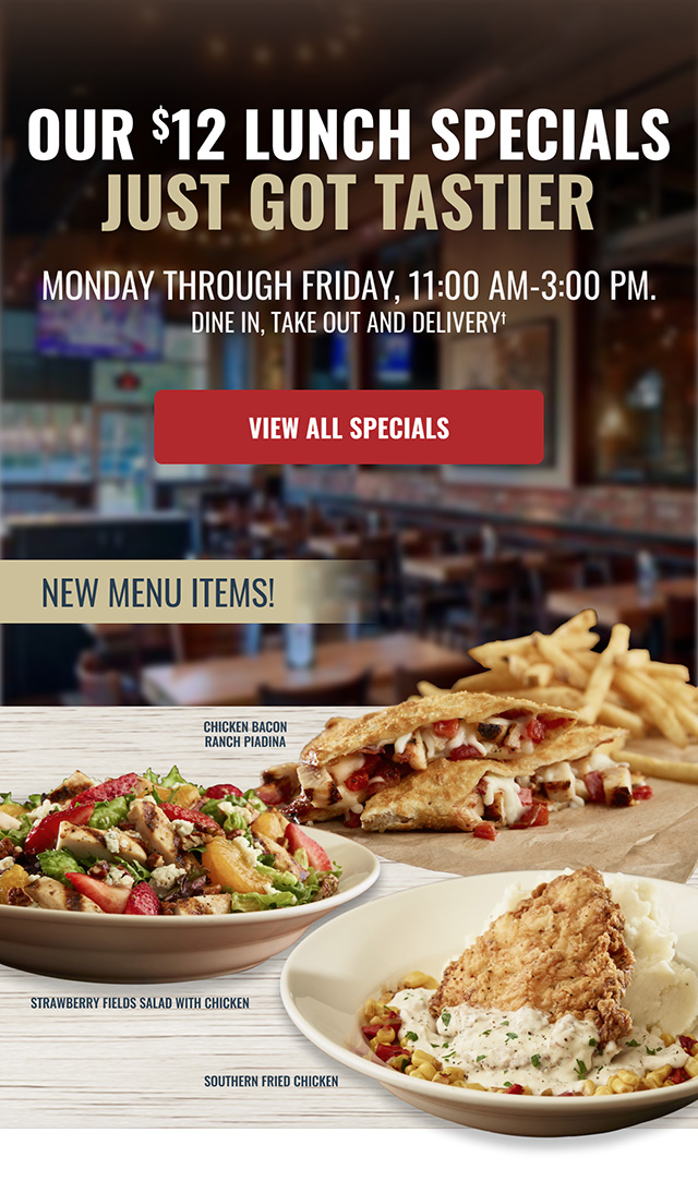 New 12 Lunch Specials Menu Items! BJ's Restaurant & Brewhouse